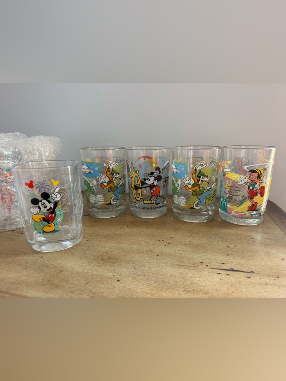 Vintage Disney Drinking Glasses